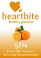 heartbite - Feinste Xylit-Orangenmarmelade 370 g